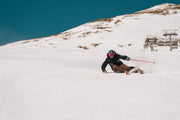 Carving Camp SKIIZI a Madonna di Campiglio: curva incisa sulla neve battuta